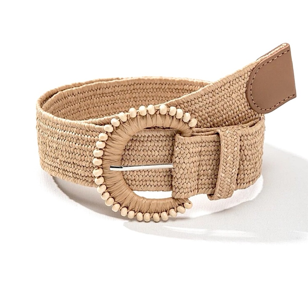 Haute Hippie Straw Belt